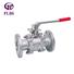 FLOS pneumaticworm 3 piece stainless ball valve factory for closing piping flow