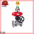 Top two piece ball valve switchflanged factory for opening piping flow