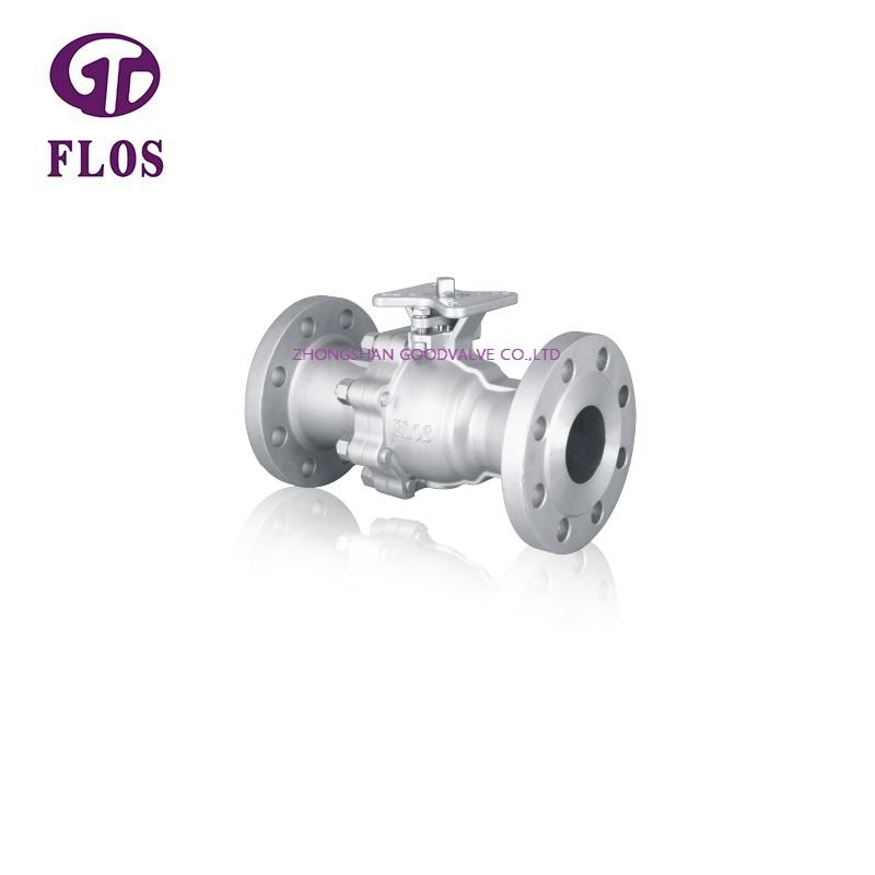 2 pc high pressure high-platform ball valve,flanged ends