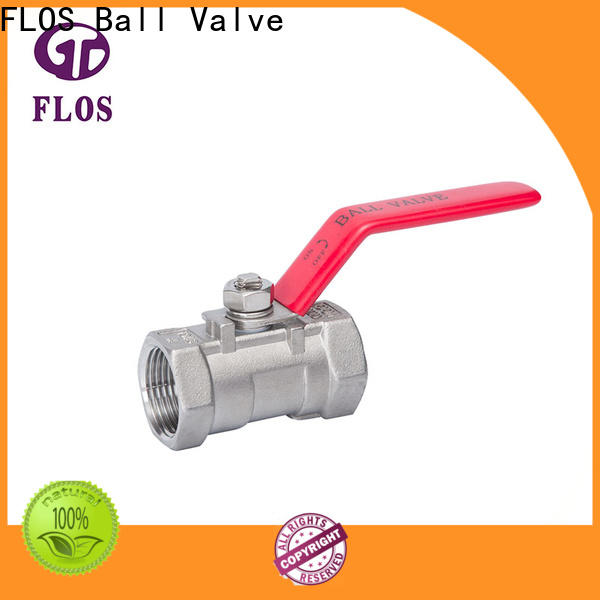 FLOS ball single piece ball valve company for closing piping flow