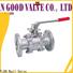 Wholesale 3 piece stainless ball valve flanged factory for closing piping flow