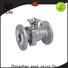 New stainless ball valve flanged Supply for opening piping flow
