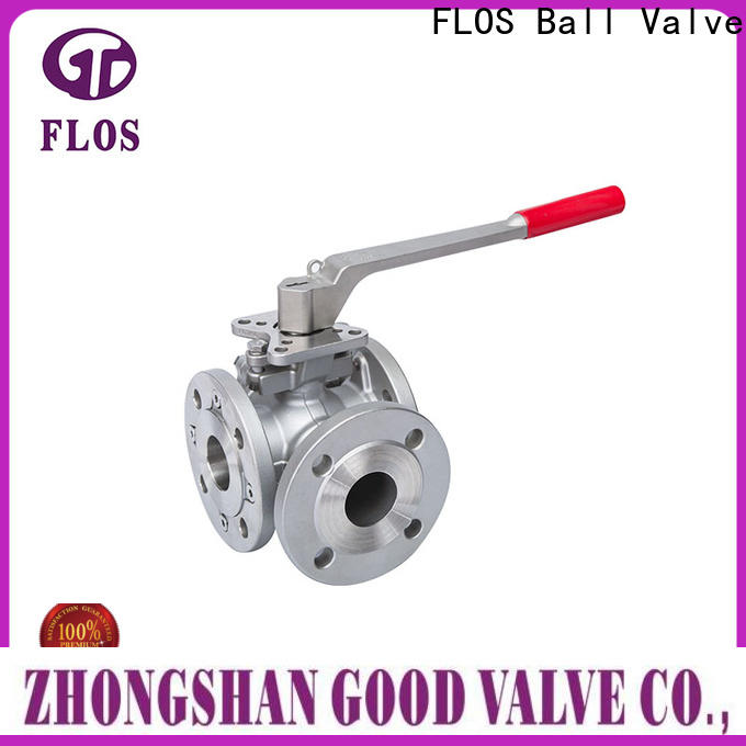 FLOS stainless three way ball valve Suppliers for opening piping flow