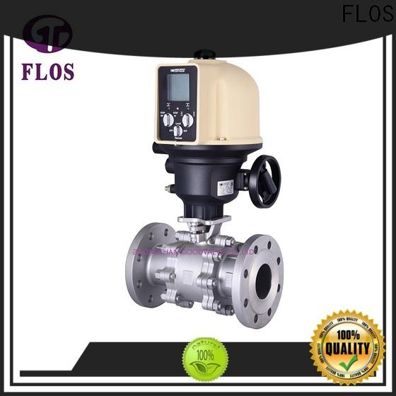 FLOS switchflanged 3 piece stainless ball valve manufacturers for closing piping flow