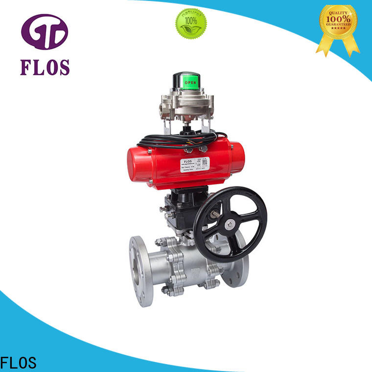 FLOS New 3 piece stainless ball valve Supply for closing piping flow