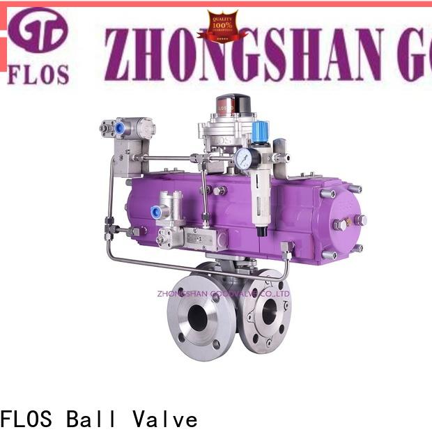 FLOS steel three way ball valve factory for closing piping flow