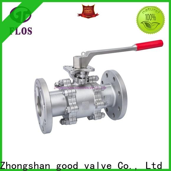FLOS pneumaticworm 3 piece stainless ball valve manufacturers for opening piping flow