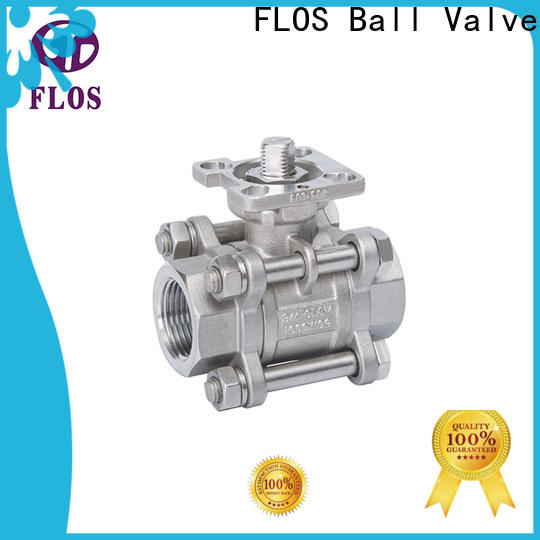 FLOS highplatform 3 piece stainless steel ball valve factory for opening piping flow