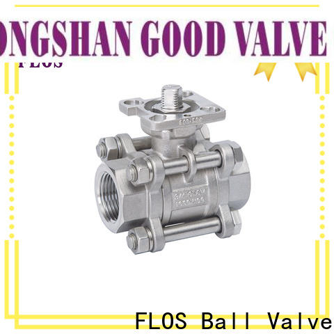 FLOS Best 3 piece stainless steel ball valve factory for directing flow