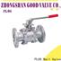 Top 3 piece stainless ball valve switchflanged for business for directing flow