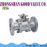 FLOS flanged 3-piece ball valve company for opening piping flow