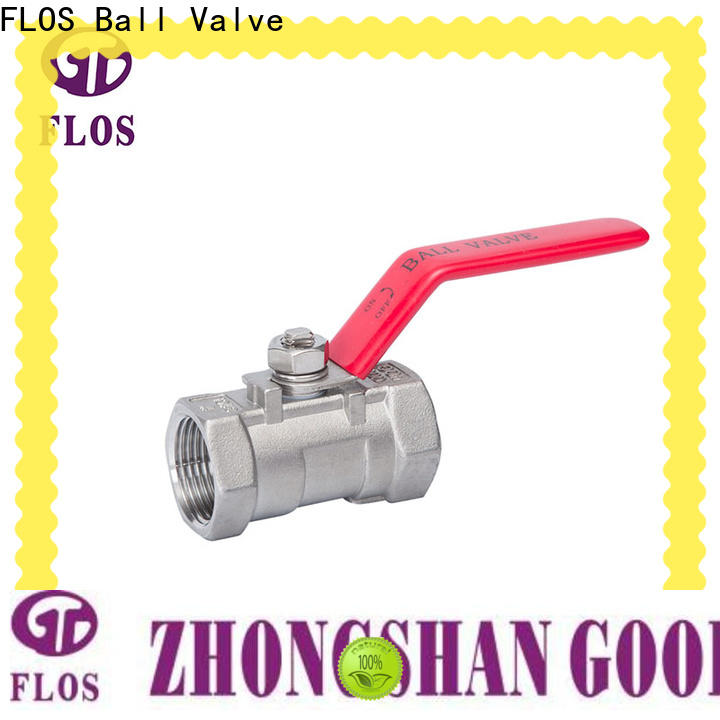 FLOS carbon single piece ball valve for business for closing piping flow