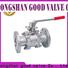 FLOS valve 3 piece stainless steel ball valve manufacturers for closing piping flow