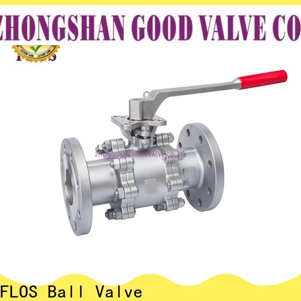 FLOS New three piece ball valve Supply for opening piping flow