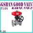 FLOS pneumaticworm ball valves manufacturers for closing piping flow