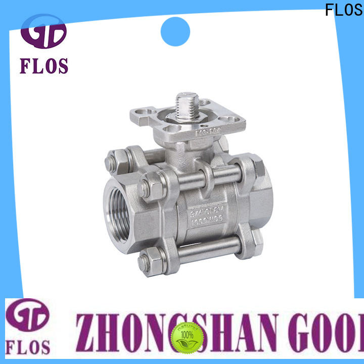 FLOS flanged 3 piece stainless ball valve company for directing flow