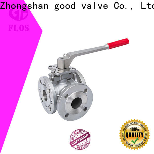 FLOS pneumatic 3 way flanged ball valve Suppliers for directing flow