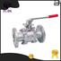 FLOS flanged 3 piece stainless steel ball valve manufacturers for closing piping flow