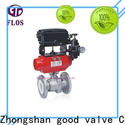 FLOS flanged two piece ball valve company for opening piping flow