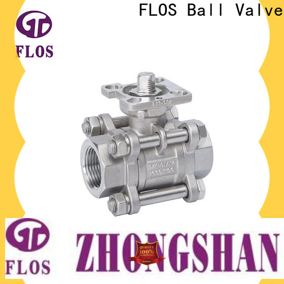 FLOS New 3-piece ball valve factory for closing piping flow
