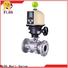 FLOS pneumatic three piece ball valve factory for closing piping flow