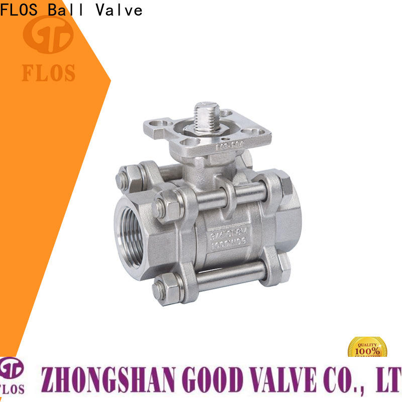 Top three piece ball valve pc company for closing piping flow