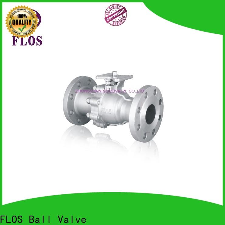 FLOS switchflanged two piece ball valve factory for closing piping flow