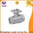 Custom 2 piece stainless steel ball valve pneumaticworm factory for opening piping flow