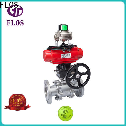 FLOS position 3 piece stainless ball valve manufacturers for opening piping flow