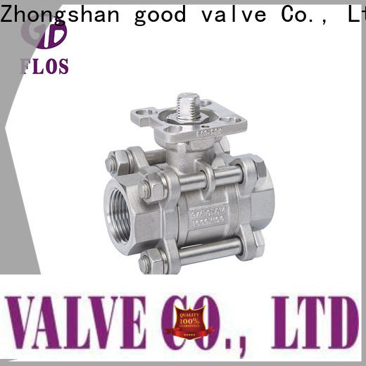 FLOS pneumaticworm three piece ball valve factory for closing piping flow