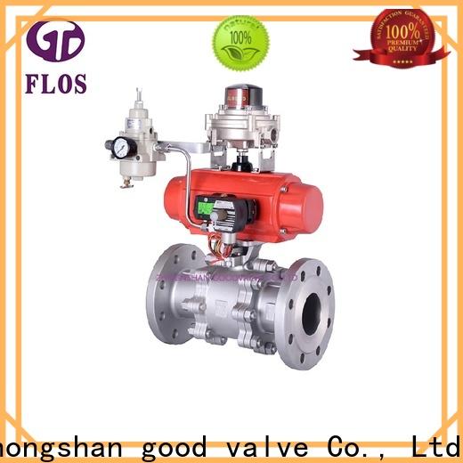 FLOS pneumatic three piece ball valve Suppliers for closing piping flow