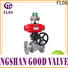 FLOS manual 2 piece stainless steel ball valve Supply for closing piping flow
